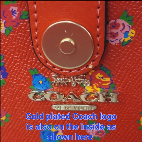 NWT COACH 2 SET Designer Signature Shoulder Bag Tote Purse Handbag + Wallet NWT - Picture 7 of 15